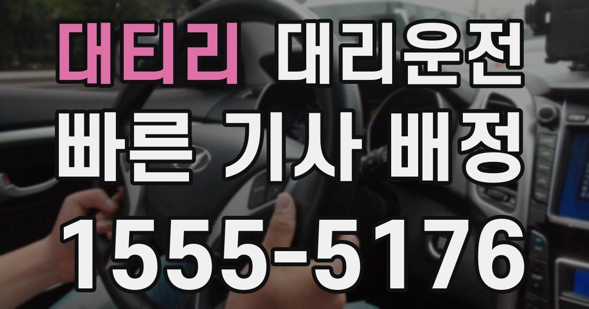 일일대리기사
