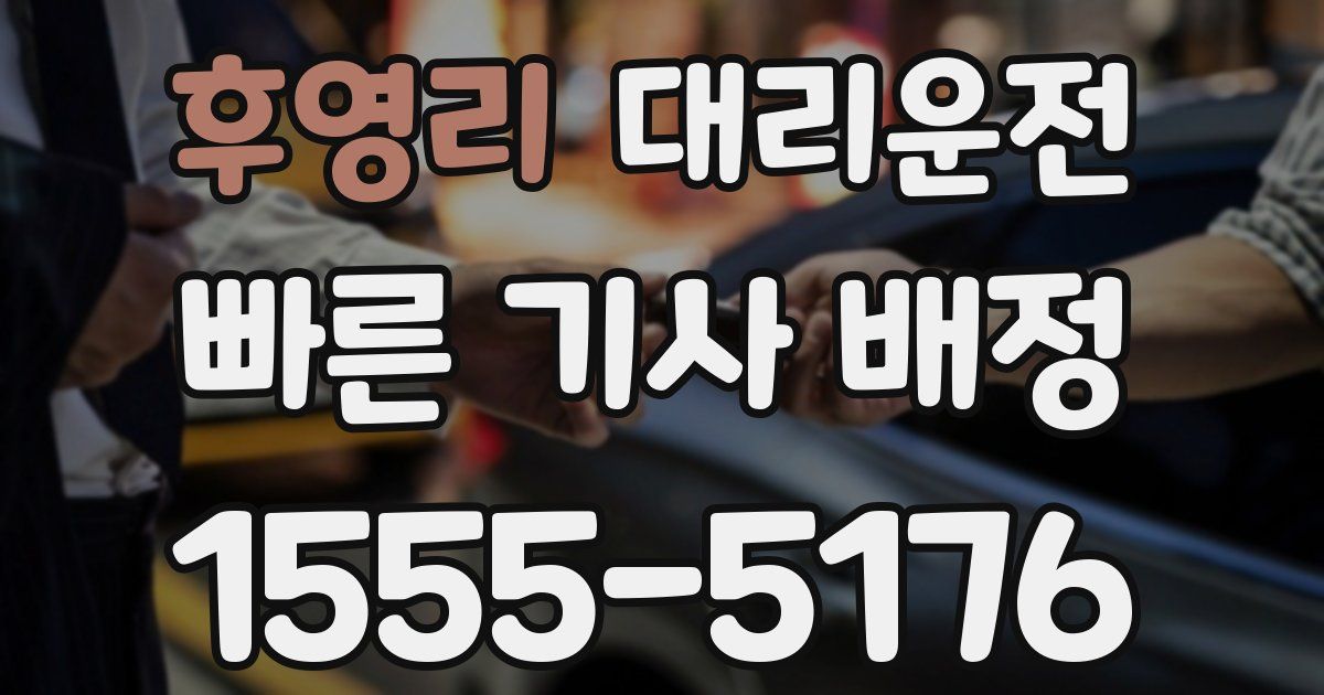 일일대리기사