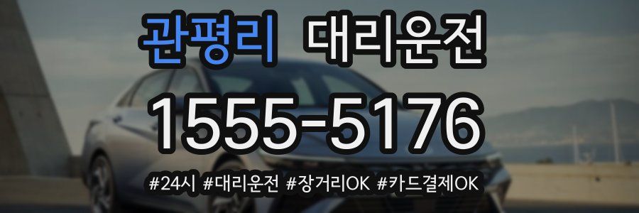 관평리 대리운전