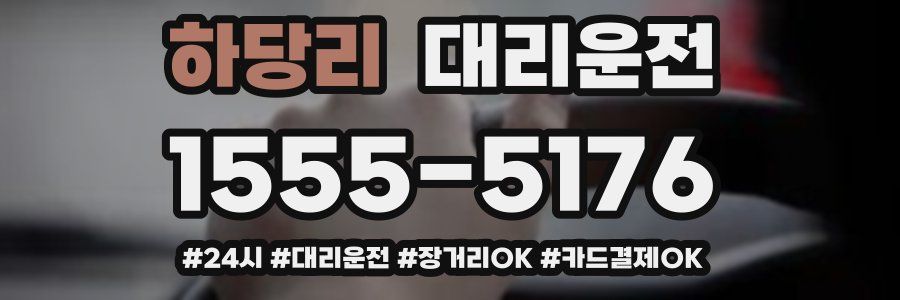 하당리 대리운전
