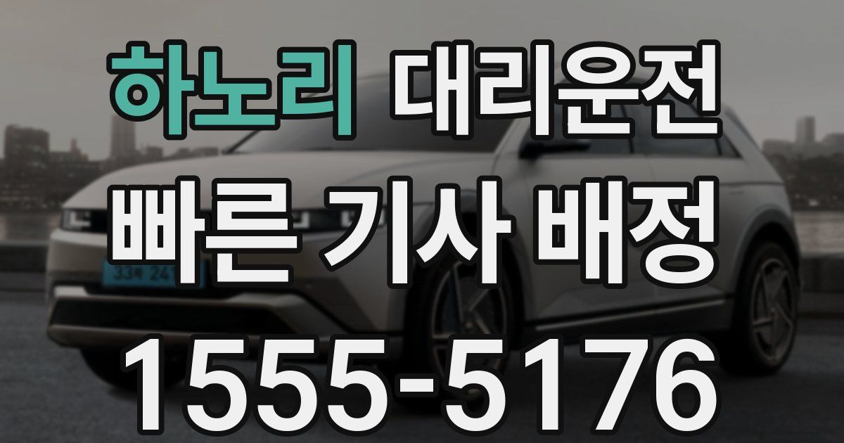 일일대리기사