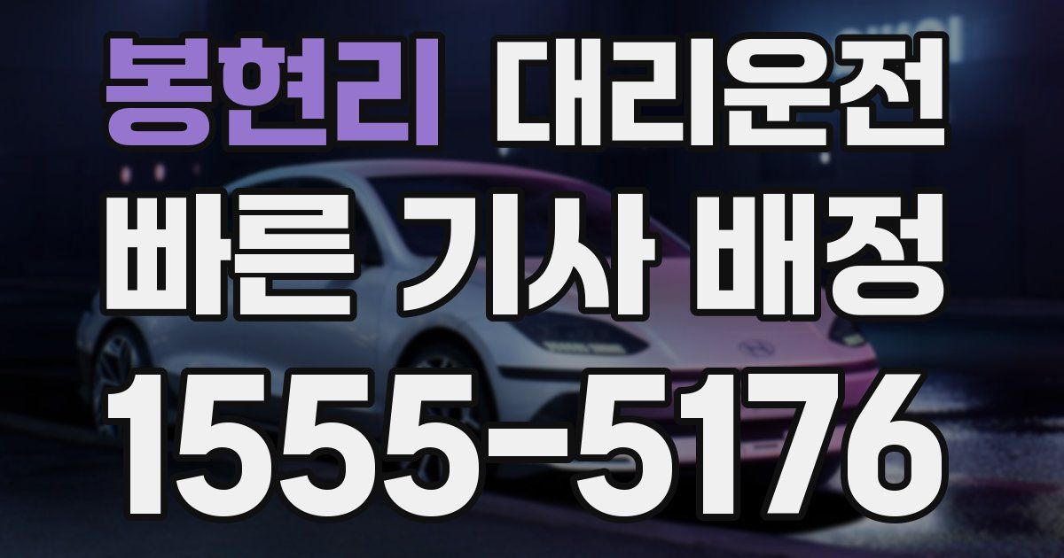 일일대리기사