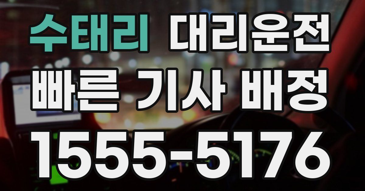 일일대리기사