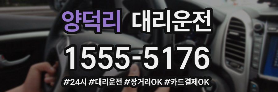 양덕리 대리운전
