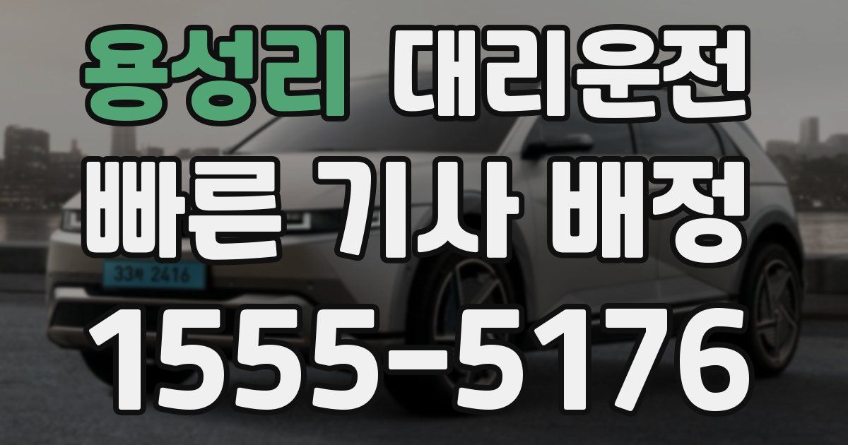 일일대리기사