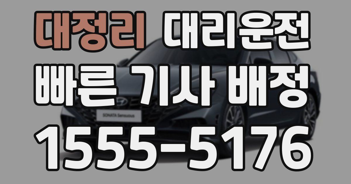 일일대리기사