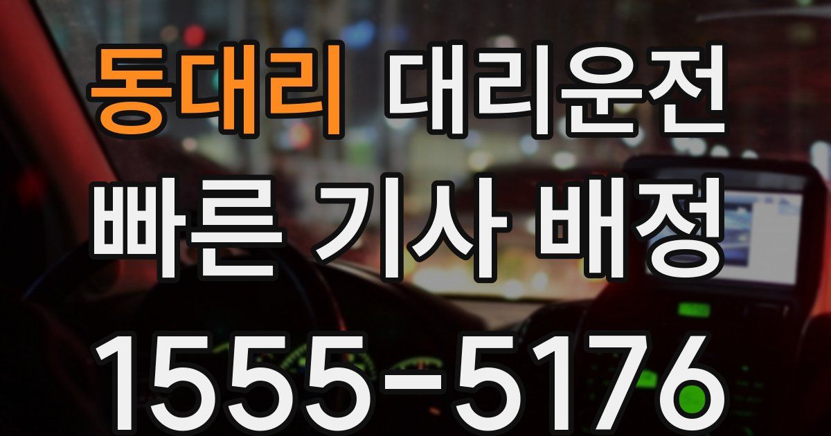 일일대리기사