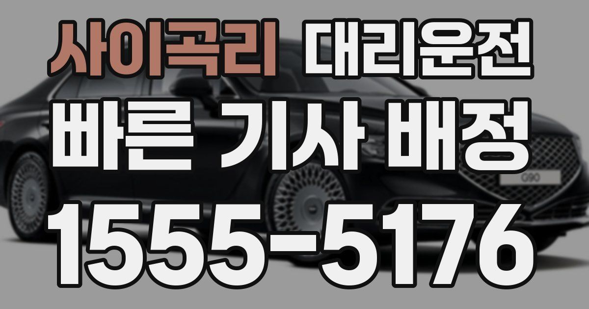 일일대리기사