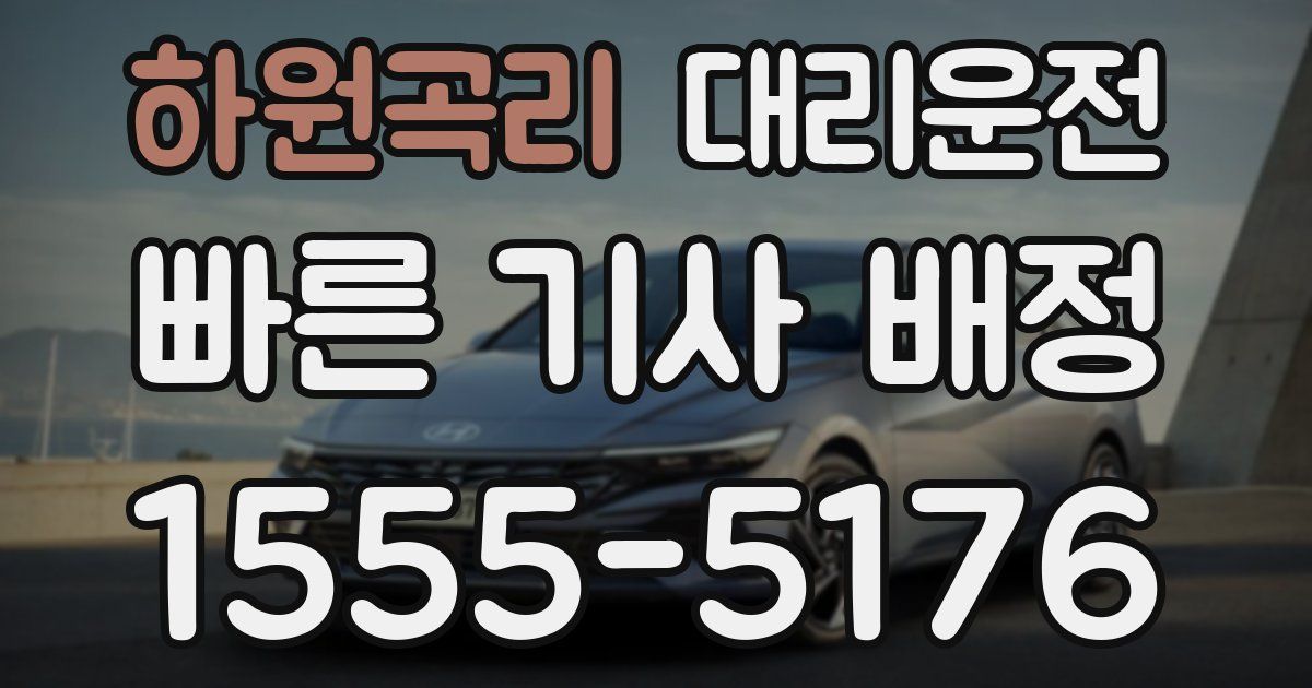 일일대리기사