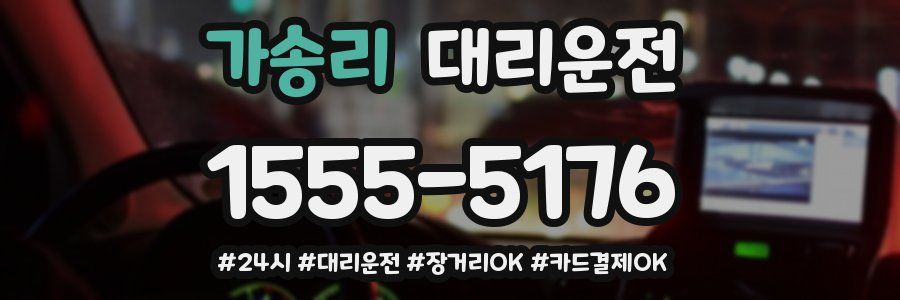가송리 대리운전