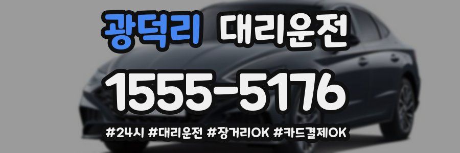 광덕리 대리운전