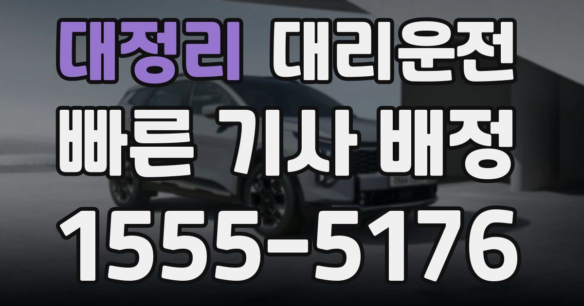 일일대리기사