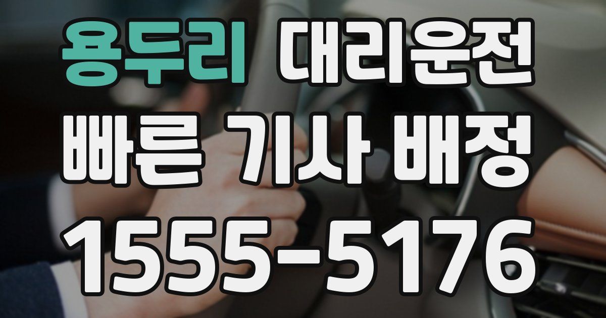 일일대리기사