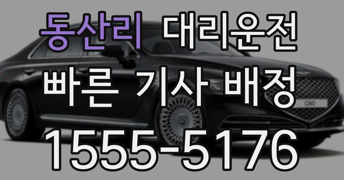 일일대리기사