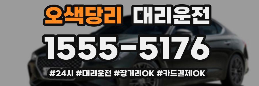 오색당리 대리운전