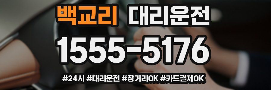 백교리 대리운전