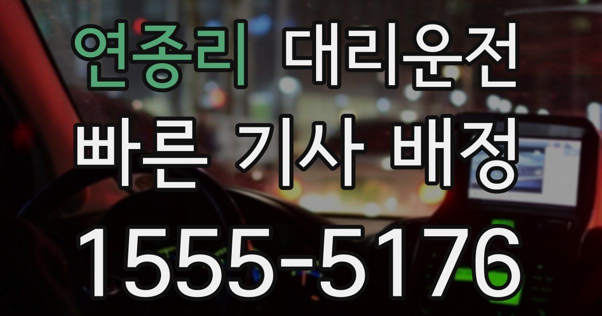 일일대리기사