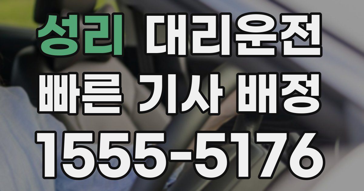 일일대리기사
