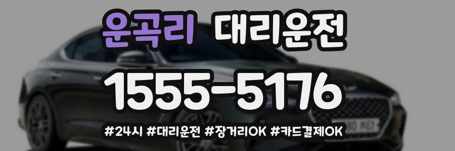 운곡리 대리운전