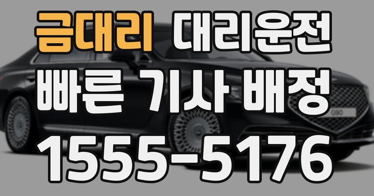 일일대리기사