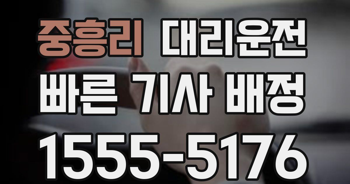 일일대리기사