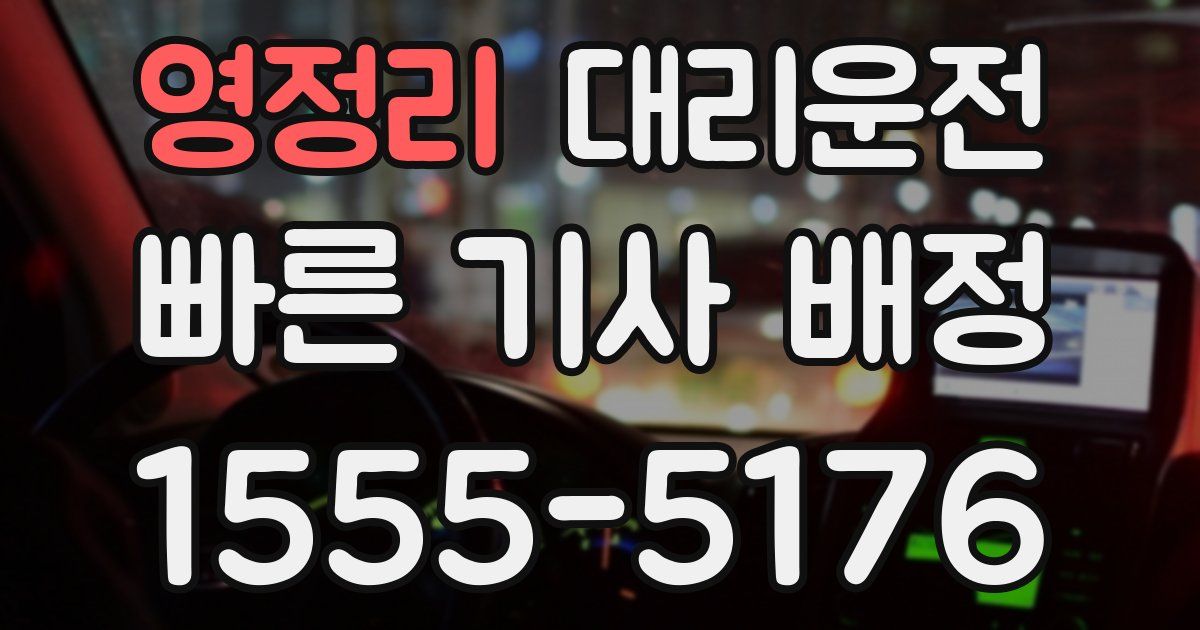 일일대리기사