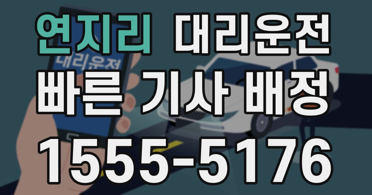 일일대리기사