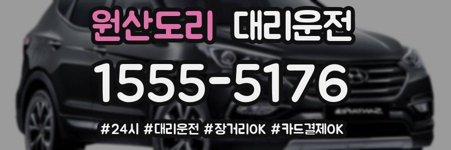 원산도리 대리운전