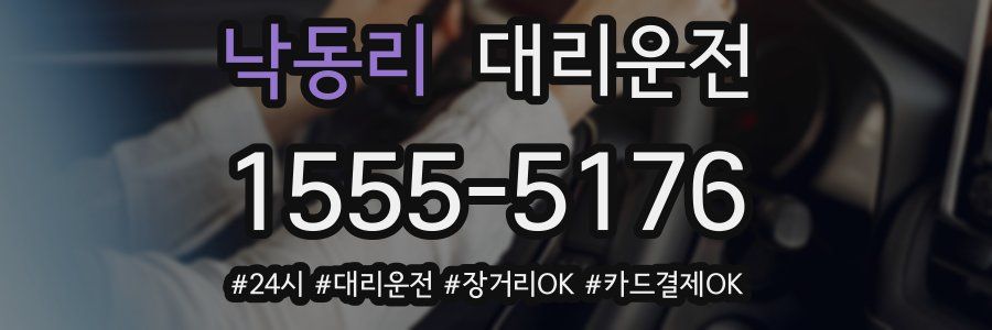 낙동리 대리운전
