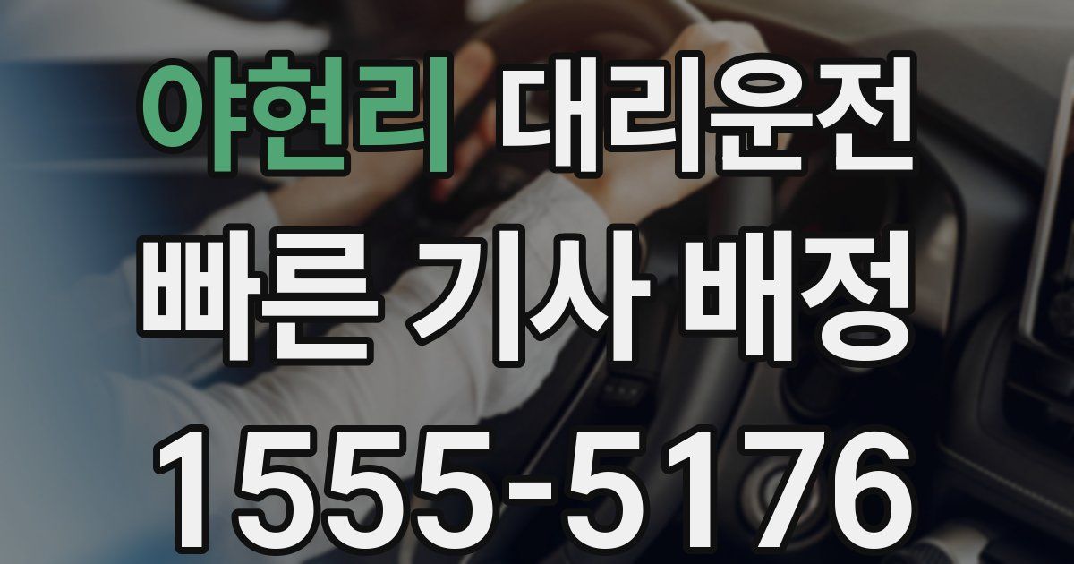 일일대리기사