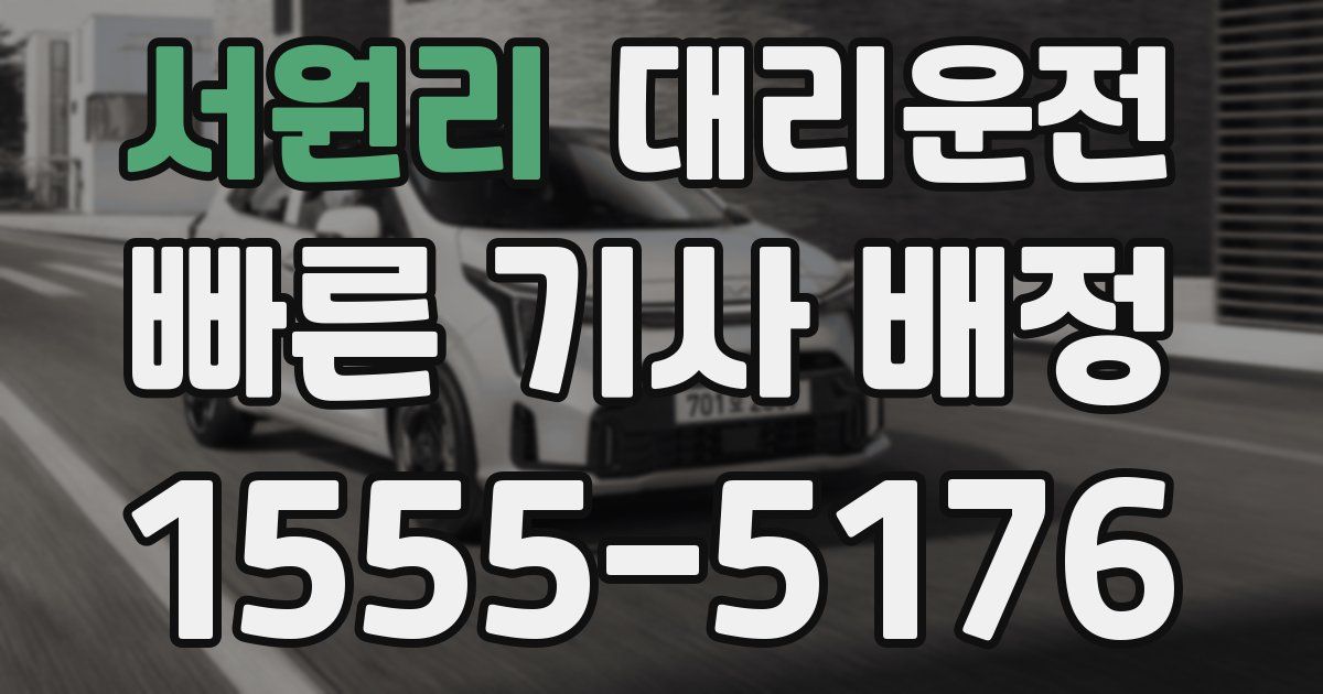 일일대리기사