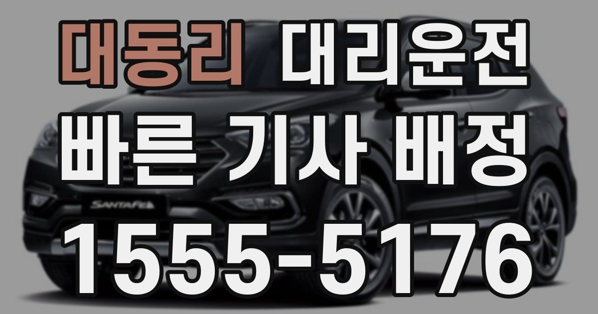 일일대리기사