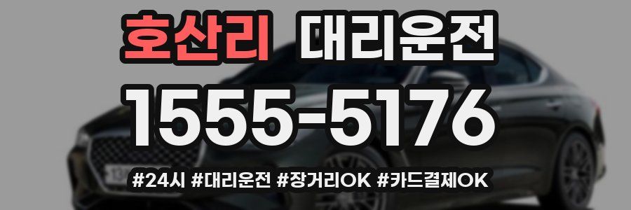 호산리 대리운전
