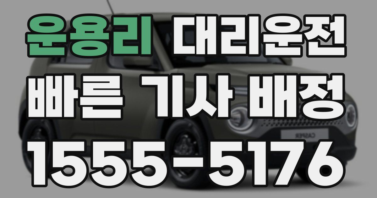 일일대리기사