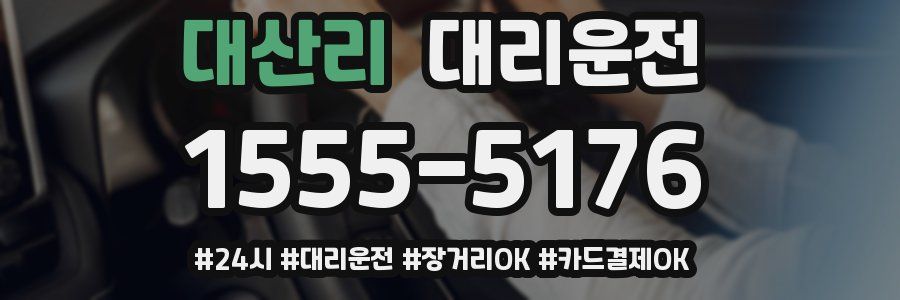 대산리 대리운전
