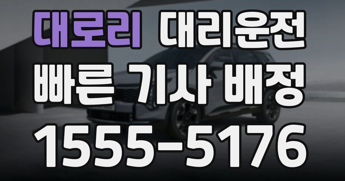 일일대리기사