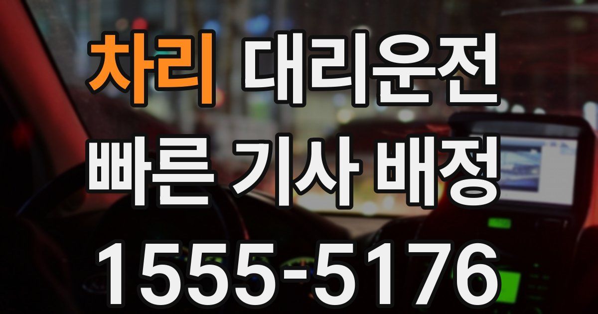 일일대리기사