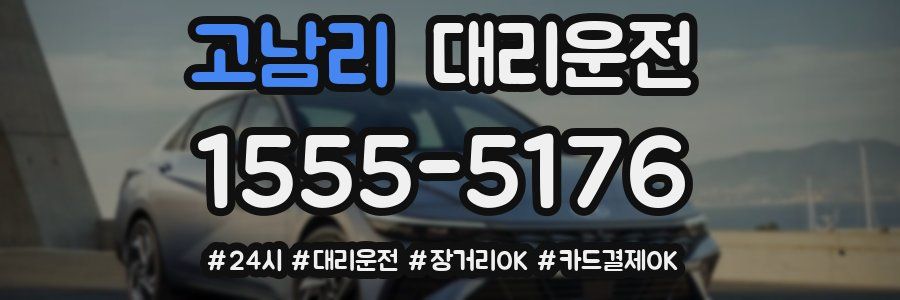 고남리 대리운전