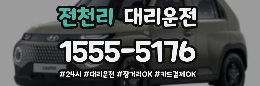 전천리 대리운전