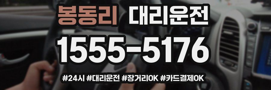 봉동리 대리운전