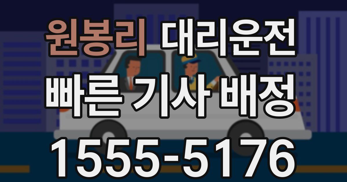 일일대리기사