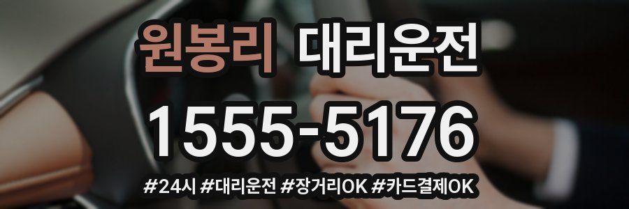 원봉리 대리운전