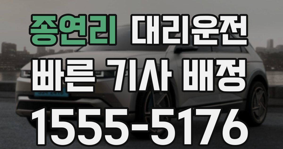 일일대리기사