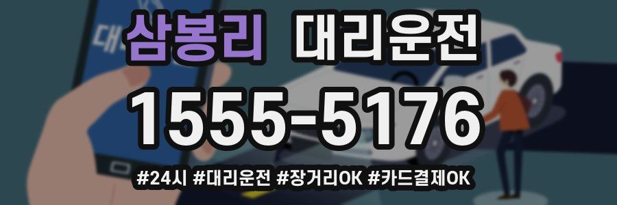 삼봉리 대리운전