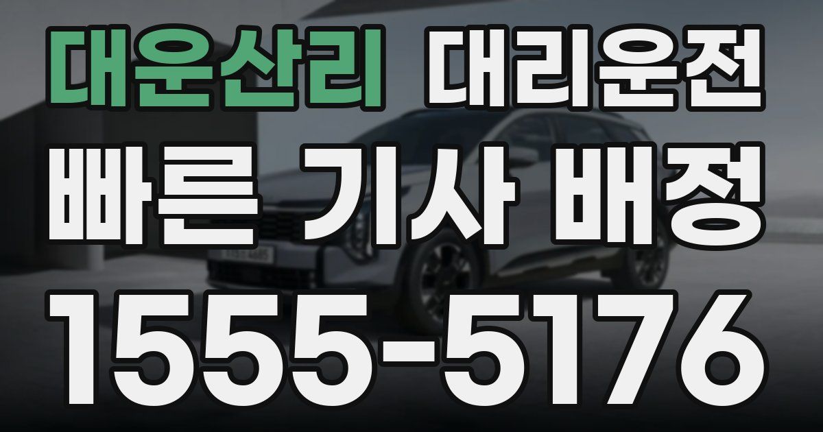 일일대리기사