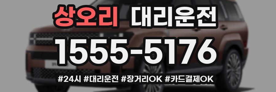 상오리 대리운전