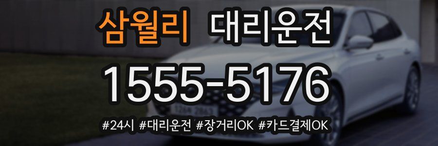 삼월리 대리운전