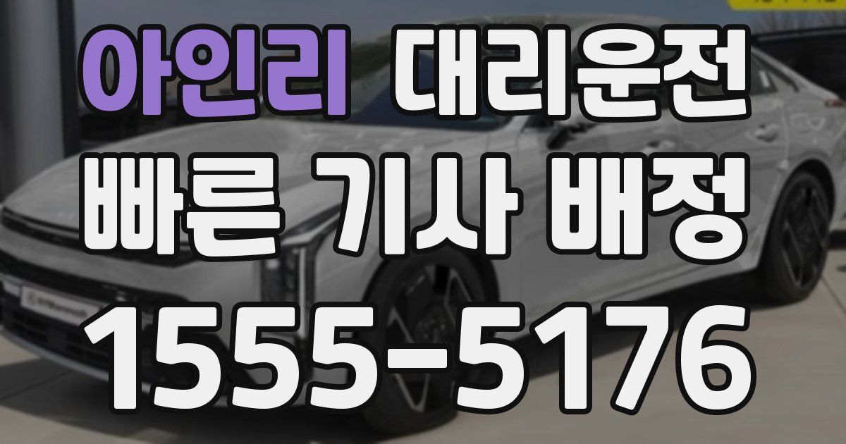 일일대리기사