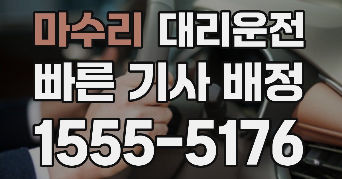 일일대리기사