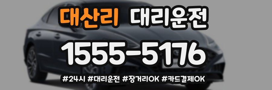 대산리 대리운전